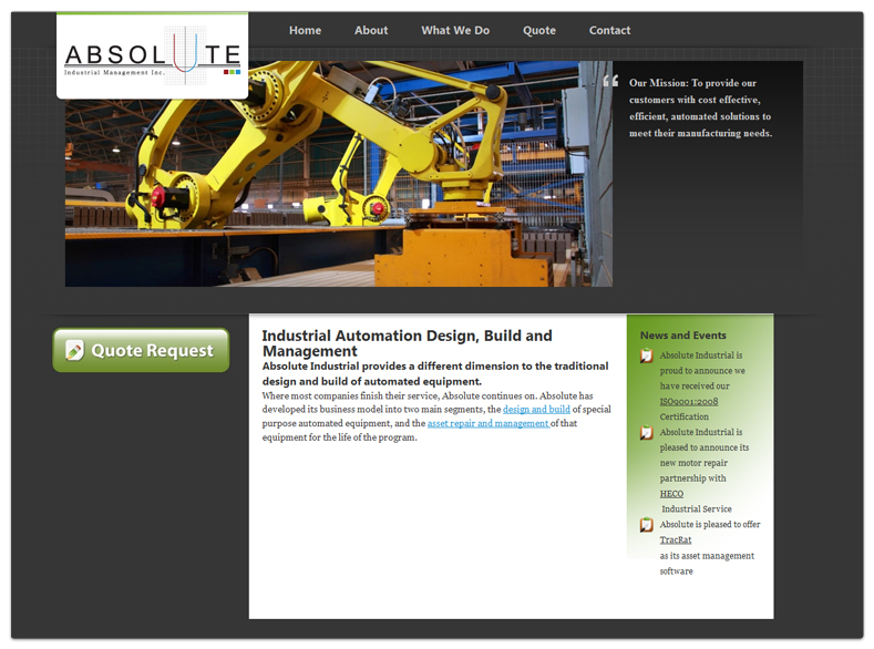 Absolute Industrial Management Inc. - Website