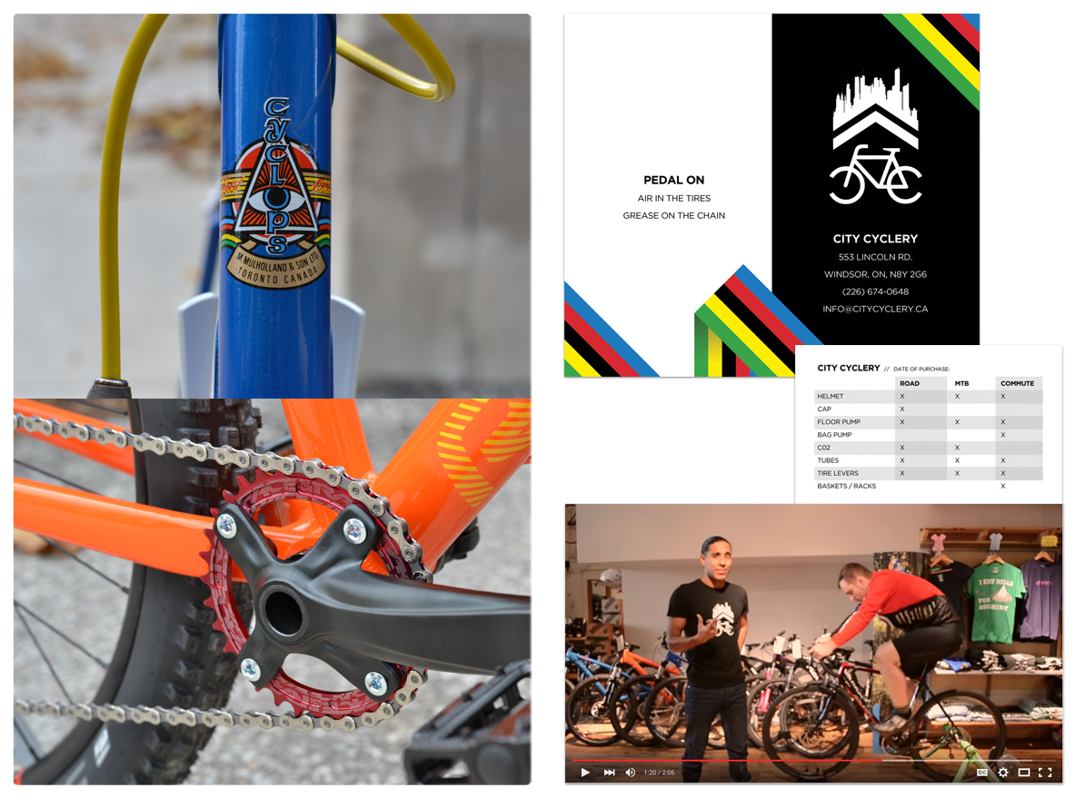 City Cyclery - Photography, Print Production & Video Production